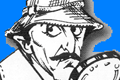caricature of a detective