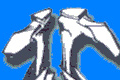 caricature of upside down man